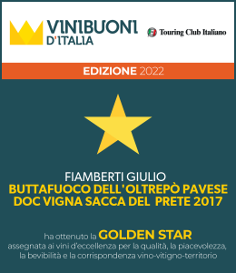 Buttafuoco Storico Vigna Sacca del Prete 2017 - Golden Star - Vinibuoni d'Italia 2022