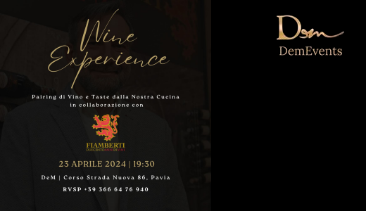 Wine Experience con Fiamberti al DeM (Pavia, 23/04/2024)