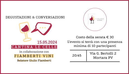 Degustazioni e conversazioni (Mortara, PV - 15/05/2024)