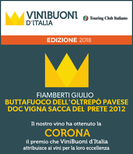Vinibuoni d'Italia 2018 - Corona - Buttafuoco Storico Vigna Sacca del Prete 2012