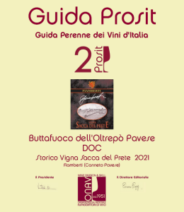 ONAV Prosit 2025 - Due Prosit - Buttafuoco Storico Vigna Sacca del Prete 2021