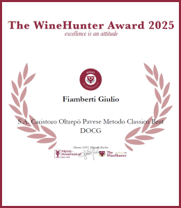 The WineHunter Award 2025 - Red Award - Metodo Classico Caristoro Extra Brut